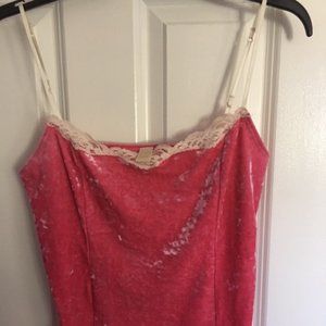 Banana Republic Rose/Pink Crushed Velour Camisole